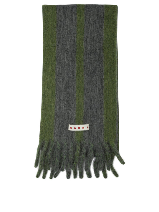 Wool And Mohair Scarf Sciarpe & Foulard Grey