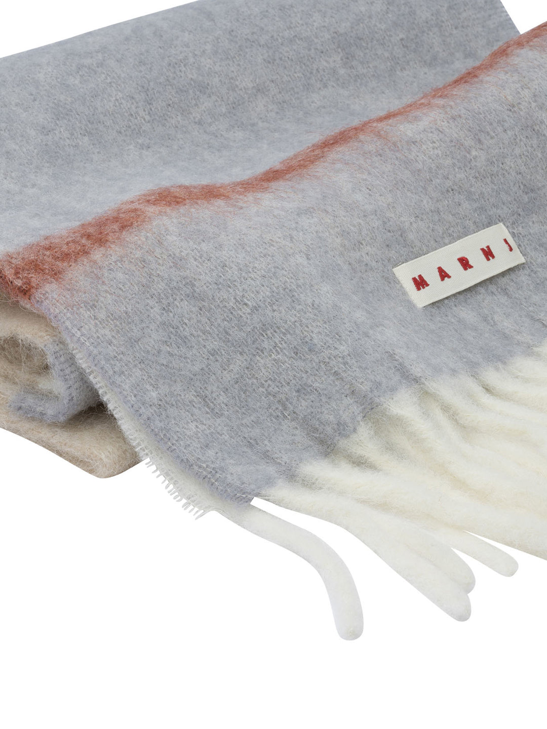 Marni Mohair And Alpaca Scarf Sciarpe & Foulard - Grey | 24fbaaf203810416f383bd4f45dc5358a39ca8af