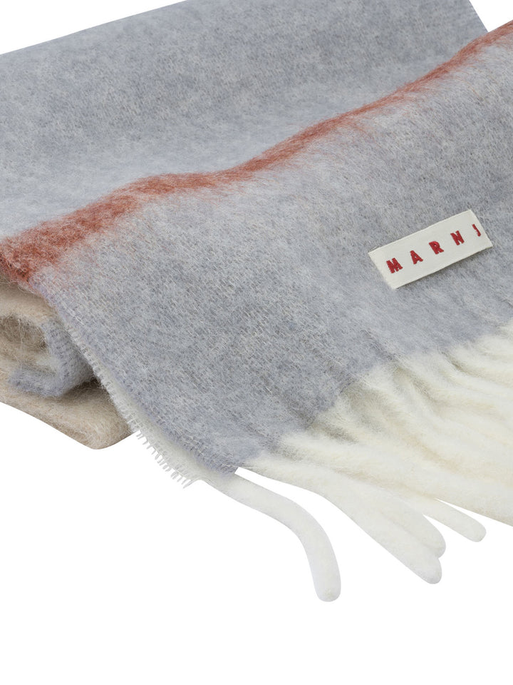 Marni Mohair And Alpaca Scarf Sciarpe & Foulard - Grey | 24fbaaf203810416f383bd4f45dc5358a39ca8af