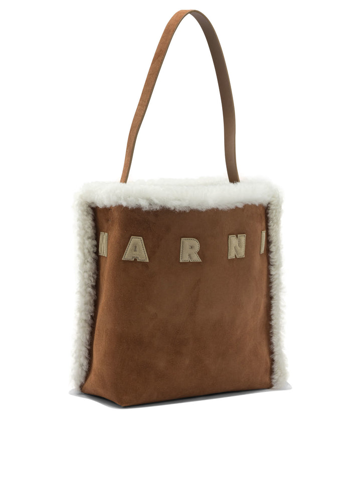 Marni Museum Shoulder Bags - Brown | b31d7e4e8c53460d248fa35eee882c21836bb219