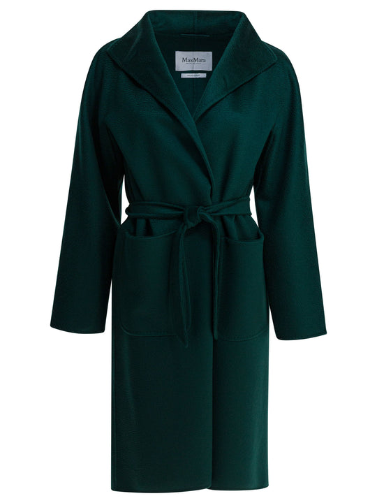 Cashmere Midi Coat Jackets And Coats Green