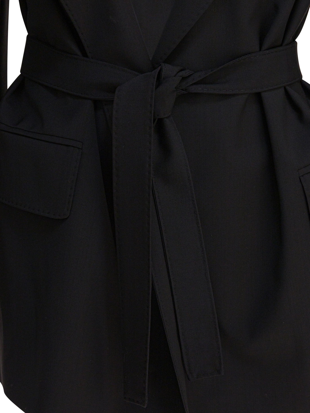 Max Mara Wool Canvas Blazer Jackets and Coats - Black | 41539bbf04442f64691d11cc97bf91f0e1db3f4c