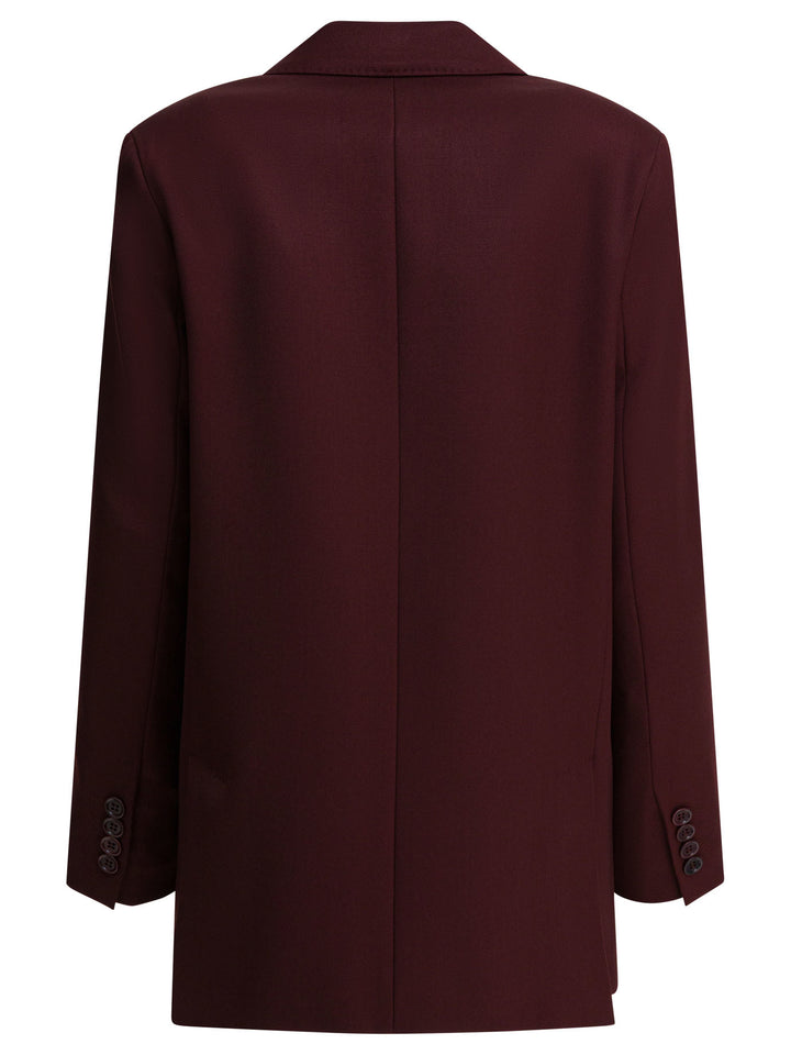 Max Mara Wool Blazer Jackets and Coats - Bordeaux | 5f0fe10a2c10bd91a0d790fb403be72aca3d0014
