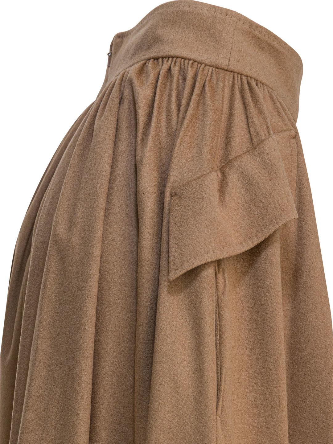 Max Mara Draped Wrap Midi Skirt Skirts - Brown | 739fd8670e2f63d5f7c72ae2cf87e092fab18d4f