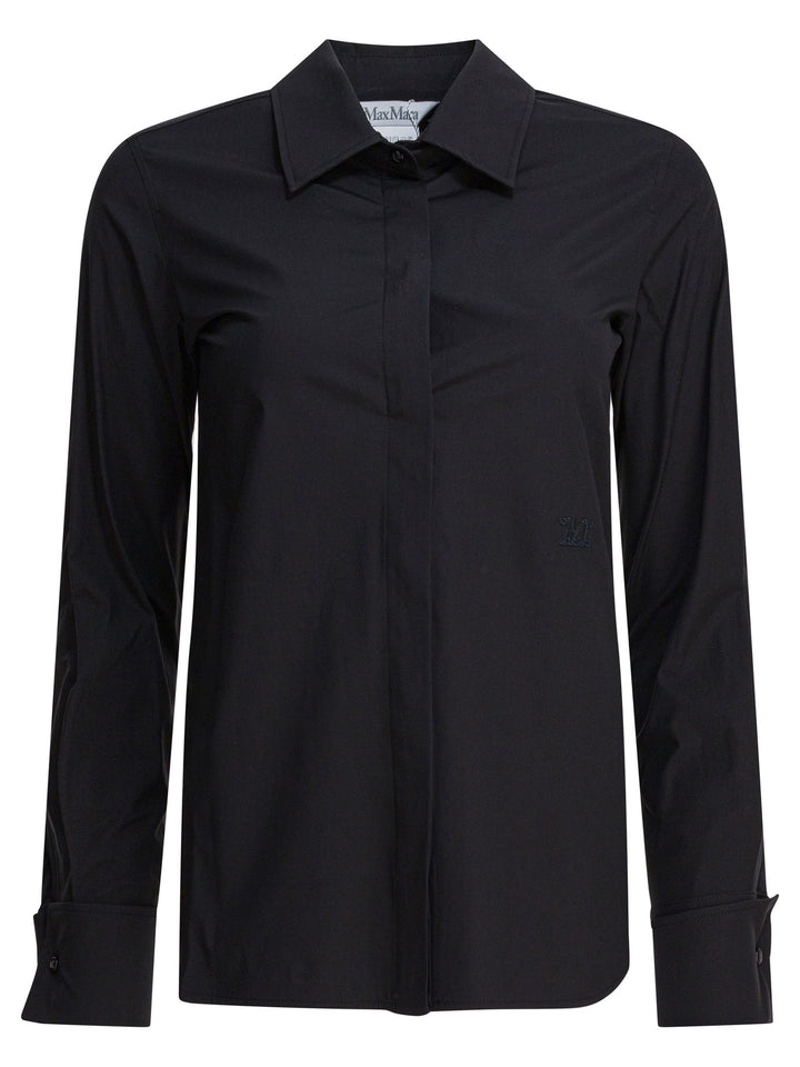 Max Mara Cotton Shirt Shirts - Black | e0a462e0328d7832972c0caebe56046eaae1308b