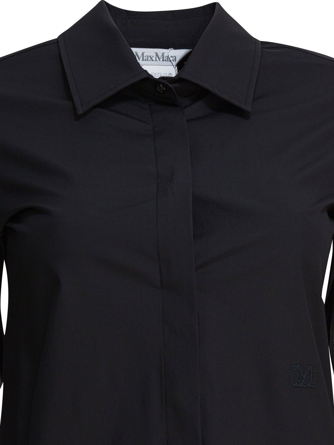 Max Mara Cotton Shirt Shirts - Black | 5936aa3442b01334c9a902dbd0210f04f600850c