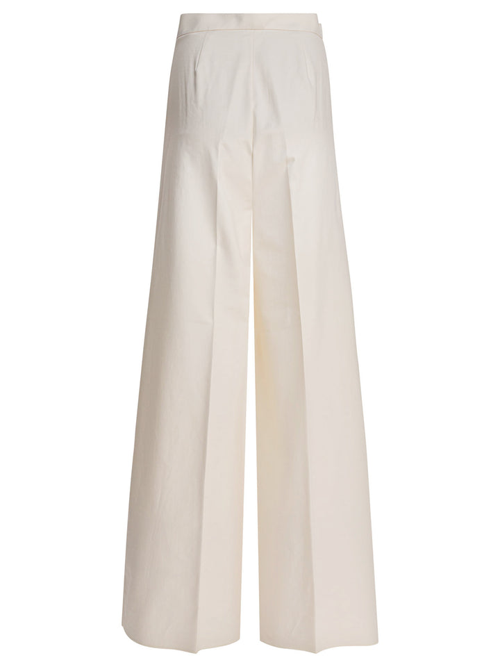 Max Mara Wide Leg Trousers - White | 07aac3126b39d40b2add23594c7dfd0469cf79ee