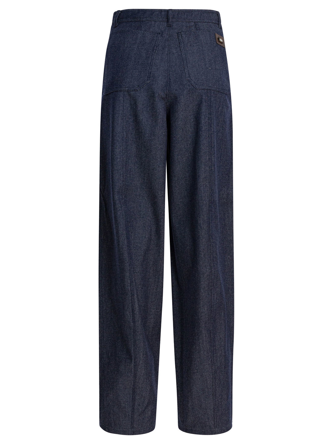 Max Mara Denim-Effect Wool Pants Trousers - Blue | f71a2cbc0029144c2ca2431f27c4398e6815fb03