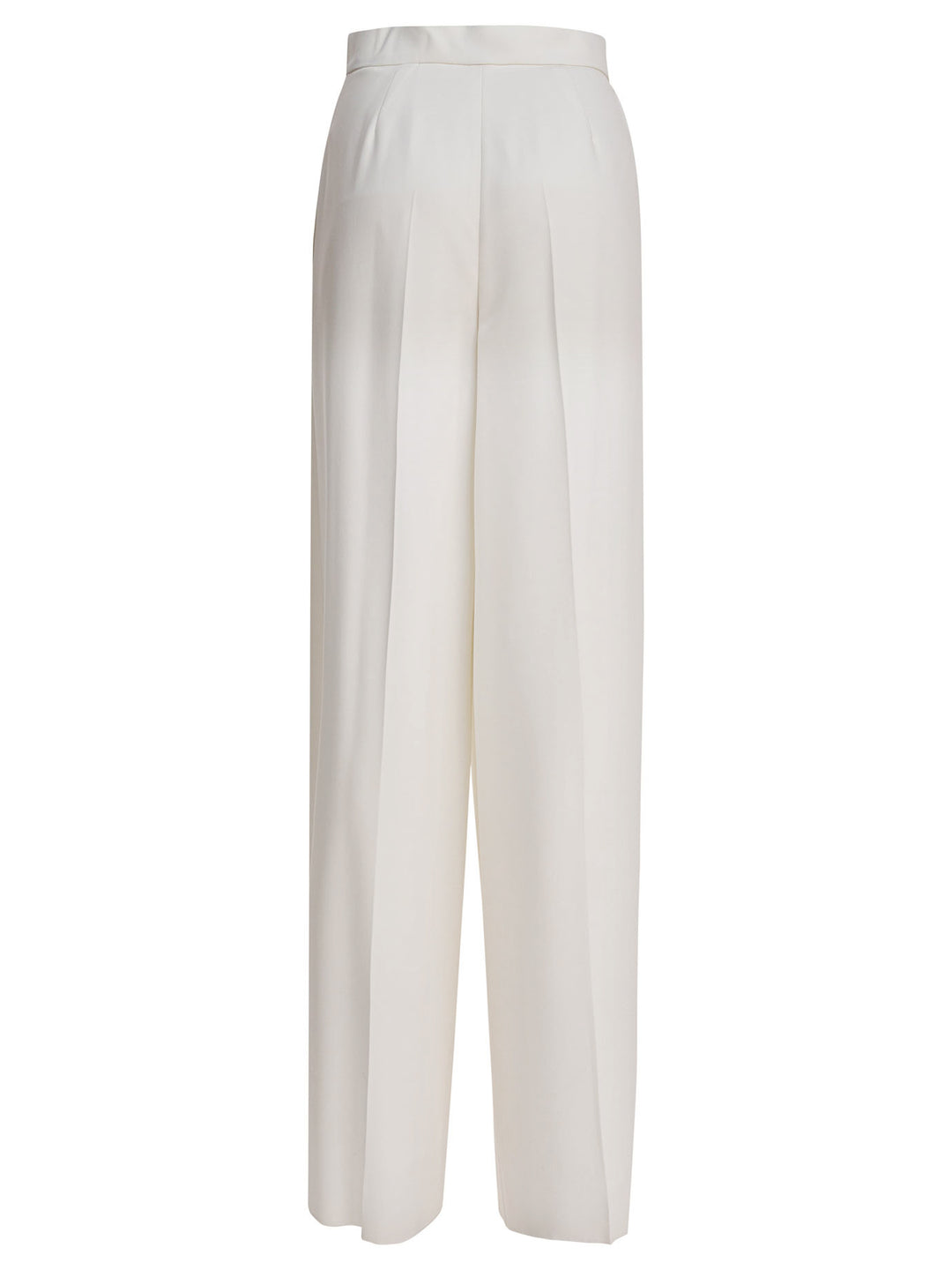 Max Mara Wide Cady Trousers - White | d15127171fc51bc6bf1adf1ad07816574876f778