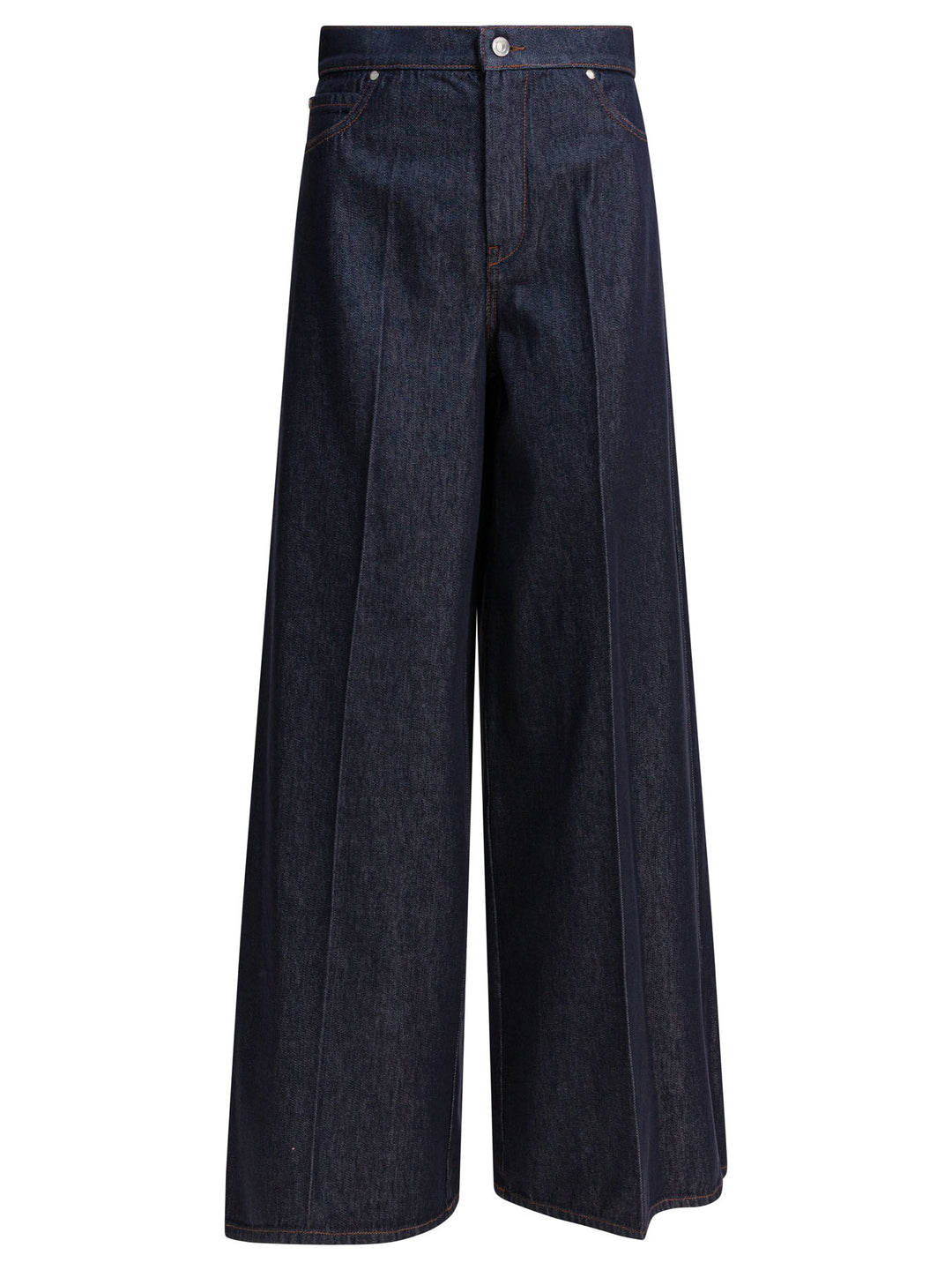Max Mara Denim Wide Leg Jeans - Blue | 4277d5ac60359026e4398381a5922b672a5b50b5