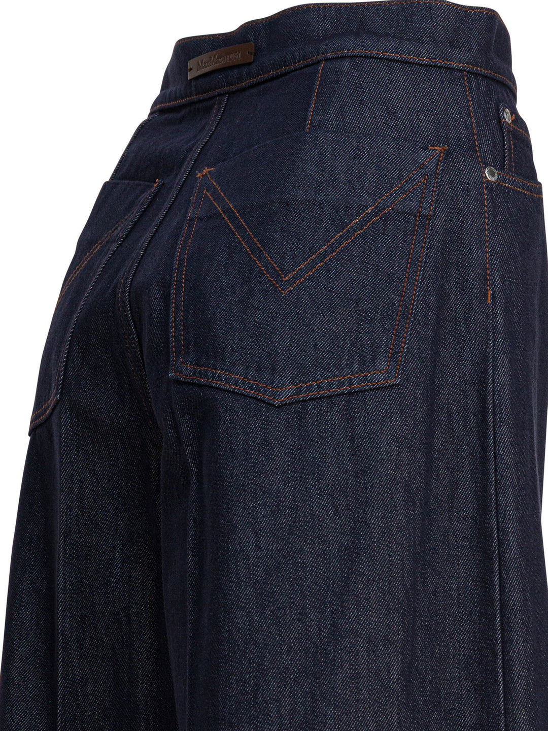 Max Mara Denim Wide Leg Jeans - Blue | 25a82a5512c2a8c7c7f66ee284ed1398e72f73a8
