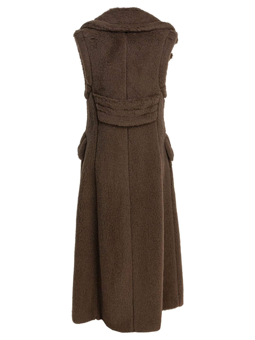 Max Mara Sleeveless Jacket In Alpaca Jackets and Coats - Brown | 9bc1b071f3d65acc2724e886e74a00d22a5626a6