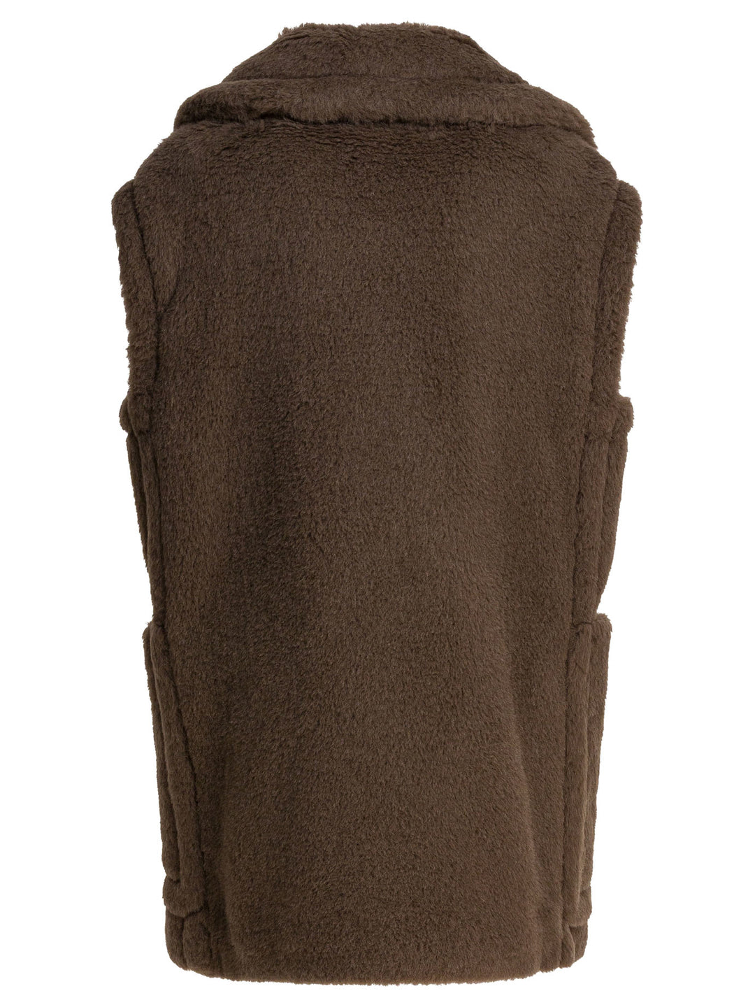 Max Mara Sleeveless Teddy Jacket In Alpaca And Wool Jackets and Coats - Brown | 3870dda3532db9fed83f663d7ae5886521551402