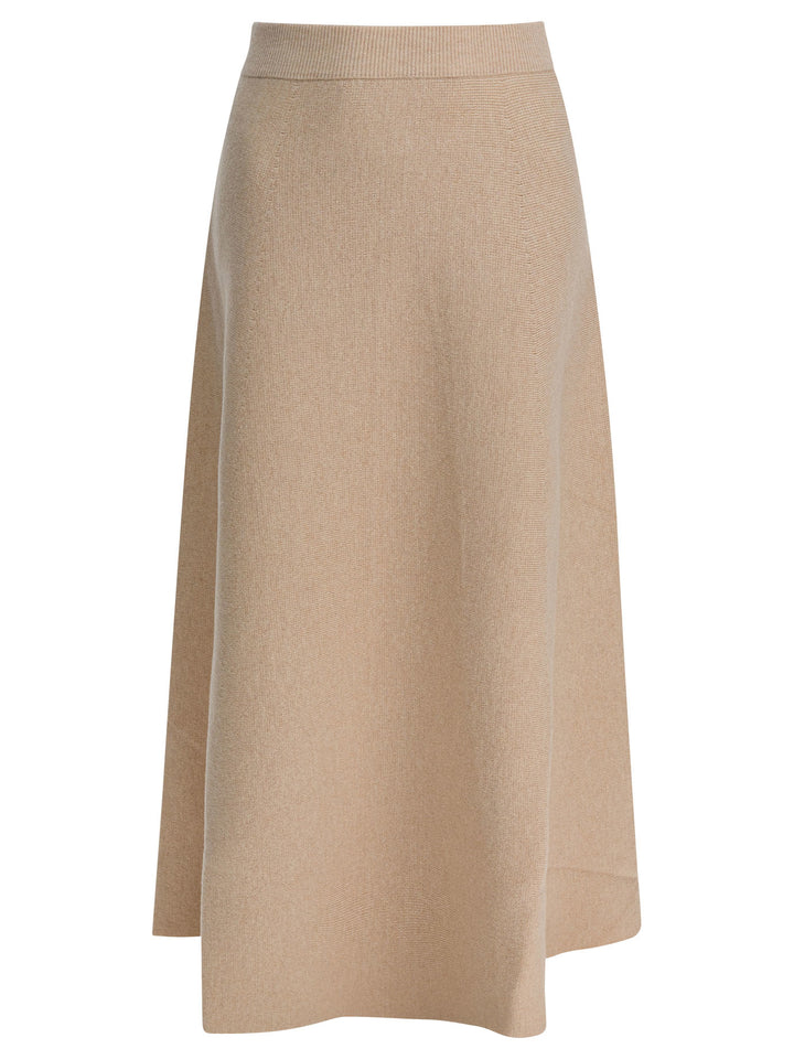 Max Mara Wool And Cashmere Flared Skirt Skirts - Beige | 5790f0fc9ca798ee455458b38f142f9ffb17c99d