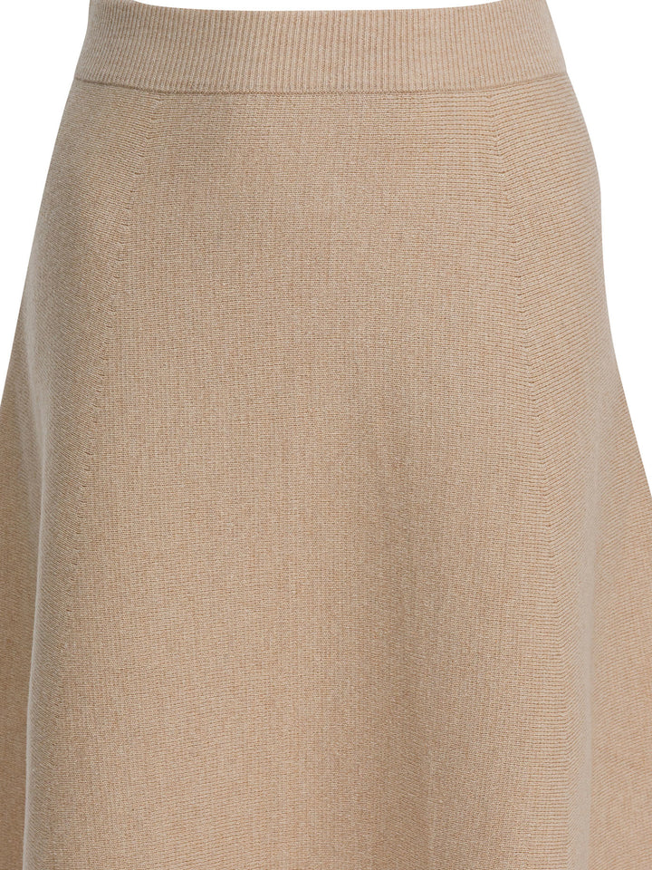 Max Mara Wool And Cashmere Flared Skirt Skirts - Beige | 37c668e5dc65836162bd3e96d96b032a2b632912