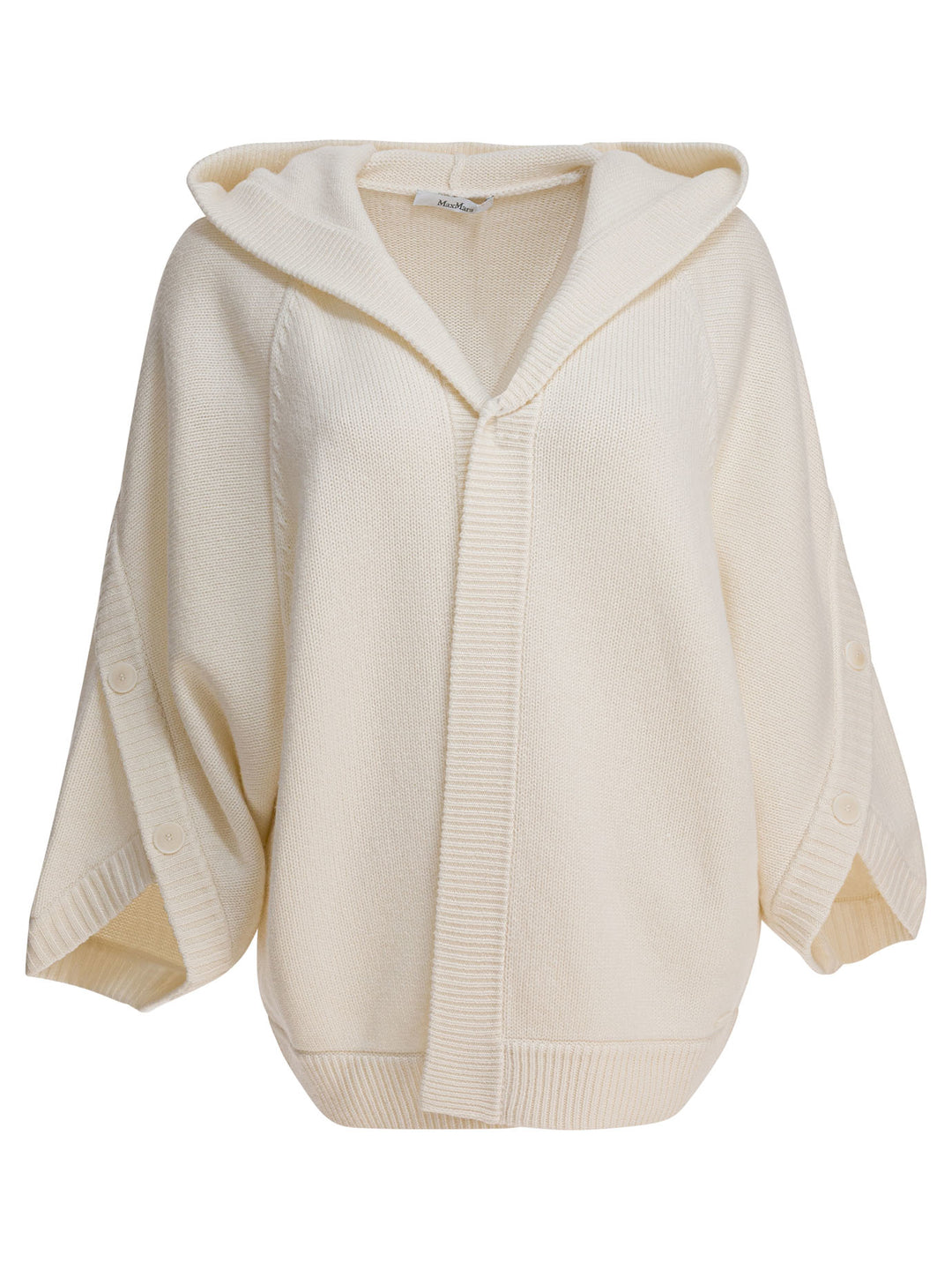 Max Mara Wool And Cashmere Cardigan Knitwear - White | 3bcfd730d20f35483f93d3a9ea20e950a5161c56