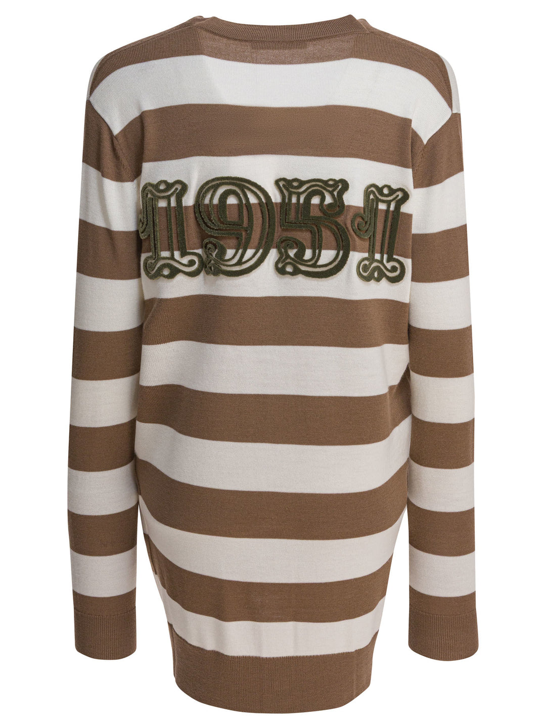 Max Mara Cardigan With 1951 Lettering Knitwear - Brown | c88770164e9d9fc43cbe894a8a000c7e23baa797