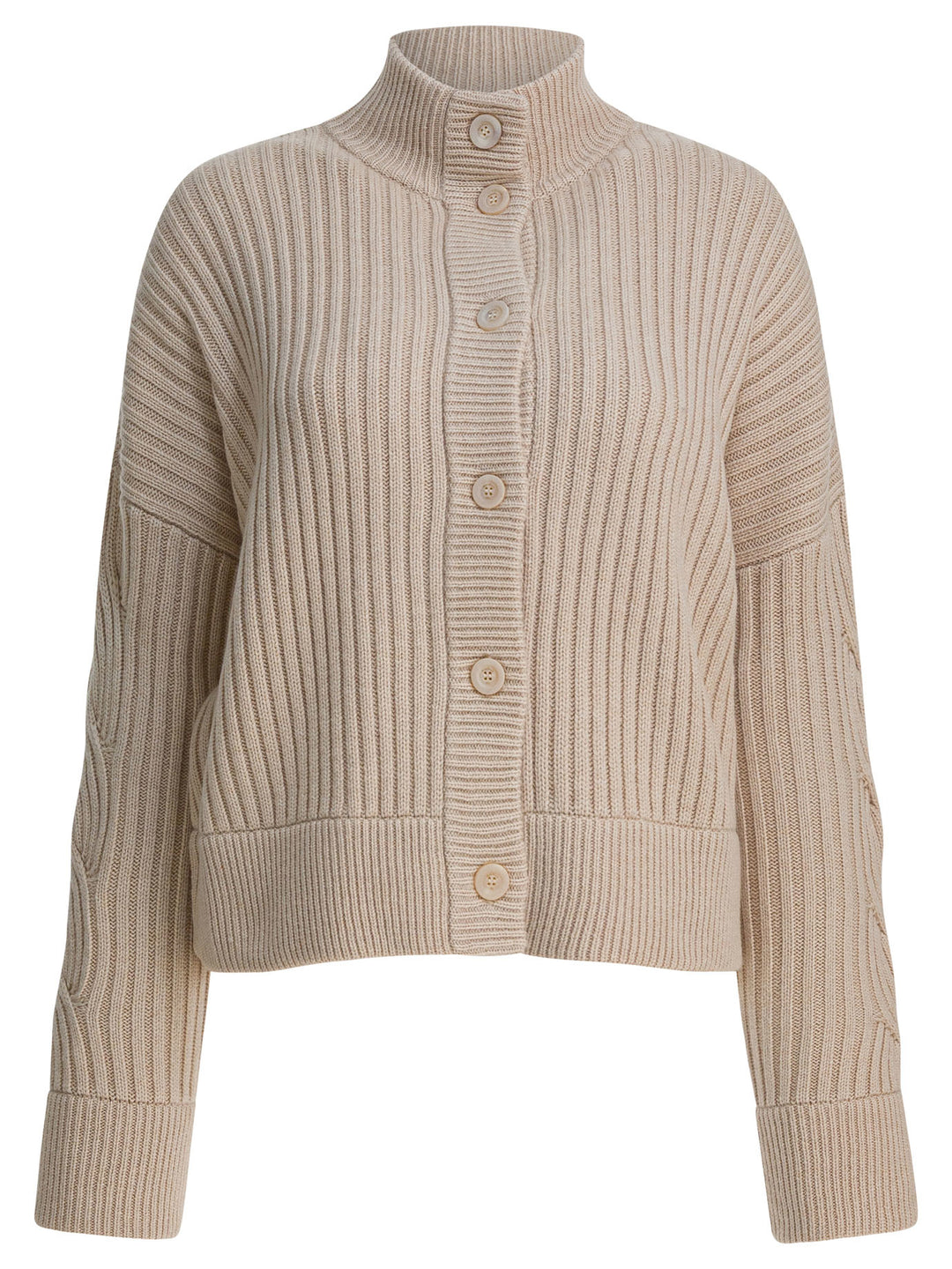 Max Mara Wool And Cashmere Cardigan Knitwear - Beige | 3f648fb2b53fcc99e8f067c3a94bd63e5d29fb01