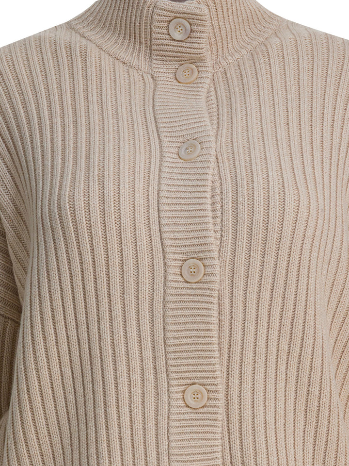 Max Mara Wool And Cashmere Cardigan Knitwear - Beige | 8934f707157b88aadcab0a52d5d16ec82ad4e0f4