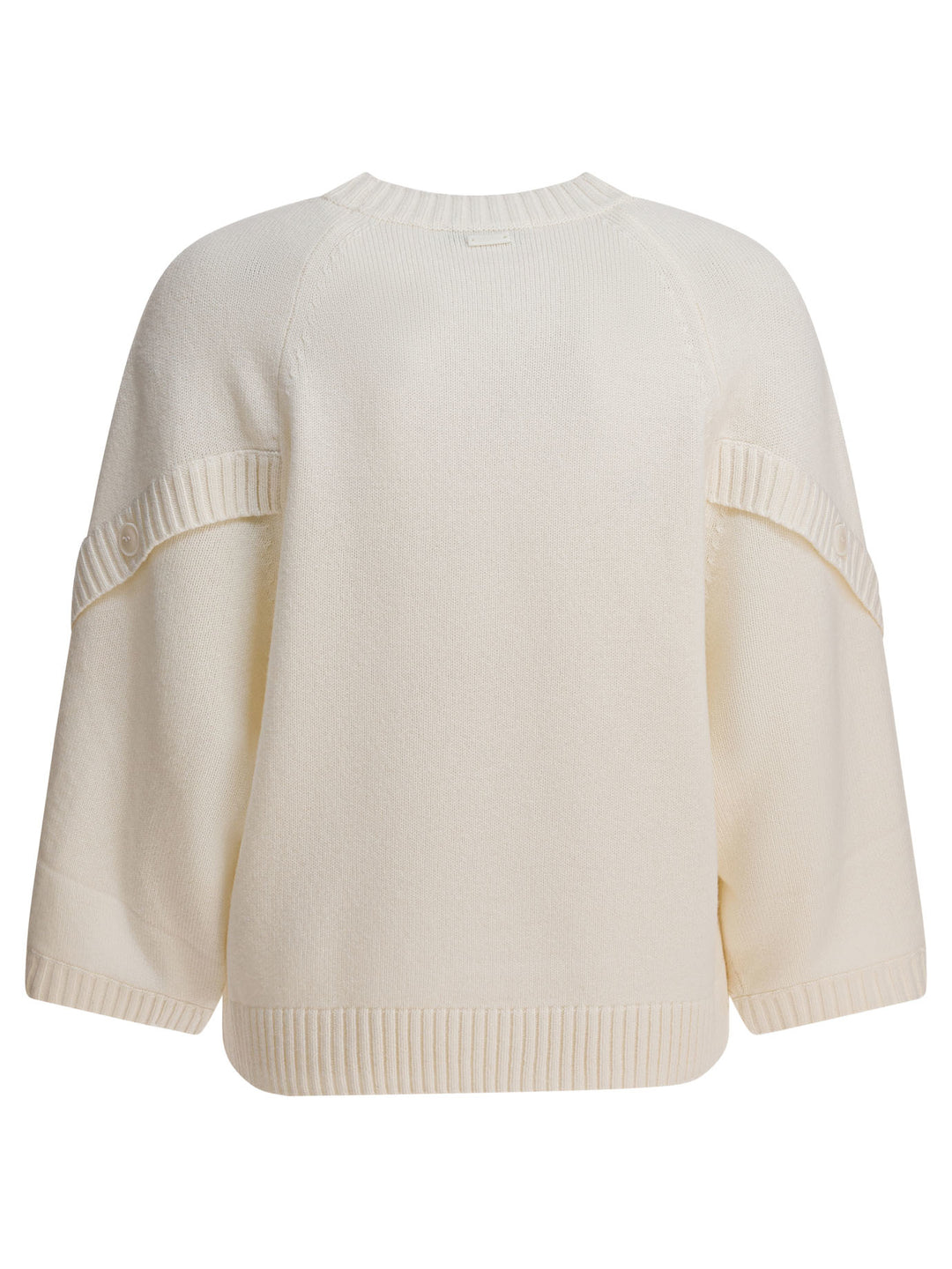 Max Mara Wool And Cashmere Over Sweater Knitwear - White | 3183289eca119a24b4ca54da2910f08d53510069