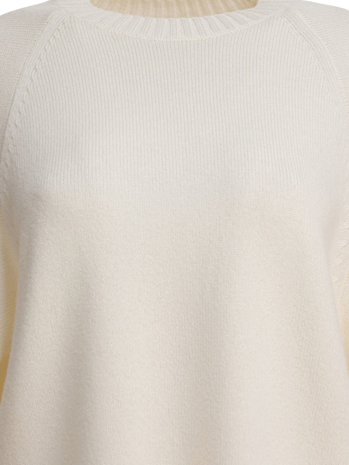 Max Mara Wool And Cashmere Over Sweater Knitwear - White | 2103048b33a9882a2aeb39dad976d8a2bd72b159