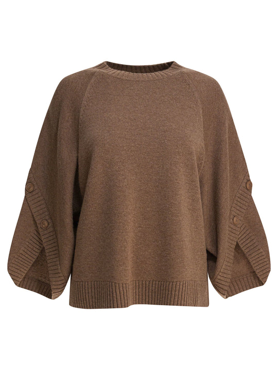 Wool And Cashmere Over Sweater Knitwear Brown
