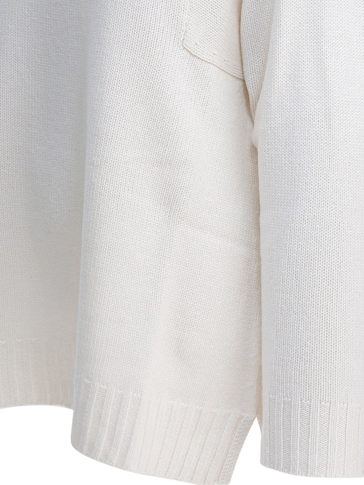 Max Mara Cashmere Turtleneck Sweater Knitwear - White | 73450d54064408bf4ca1a1be5636a3550926806a