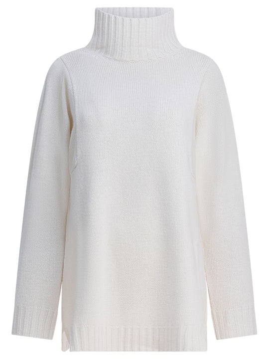 Cashmere Turtleneck Sweater Knitwear White
