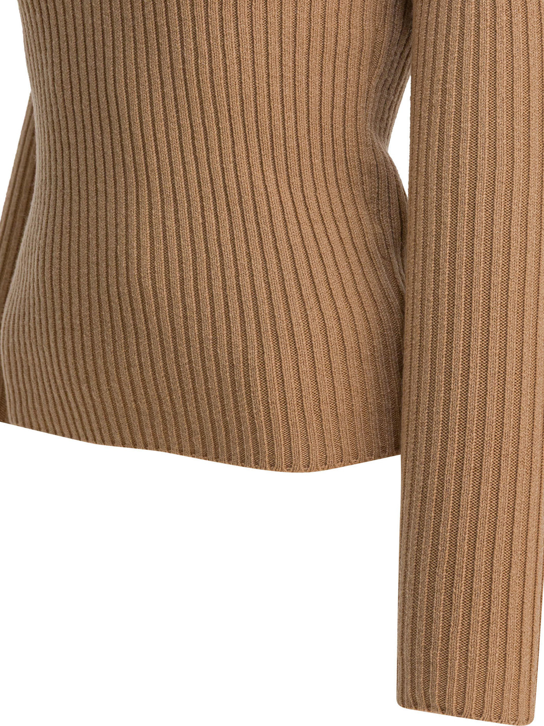 Max Mara Wool And Cashmere Turtleneck Sweater Knitwear - Beige | b183b618656c596391cd38a227e7a1b07ac6974f