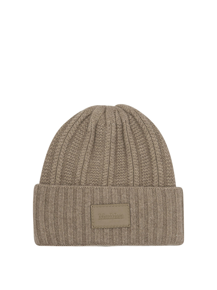 Max Mara English Rib Cashmere Beanie Hats - Beige | f2e67e57c80d4938a3f876e045bcfb9402a90f67