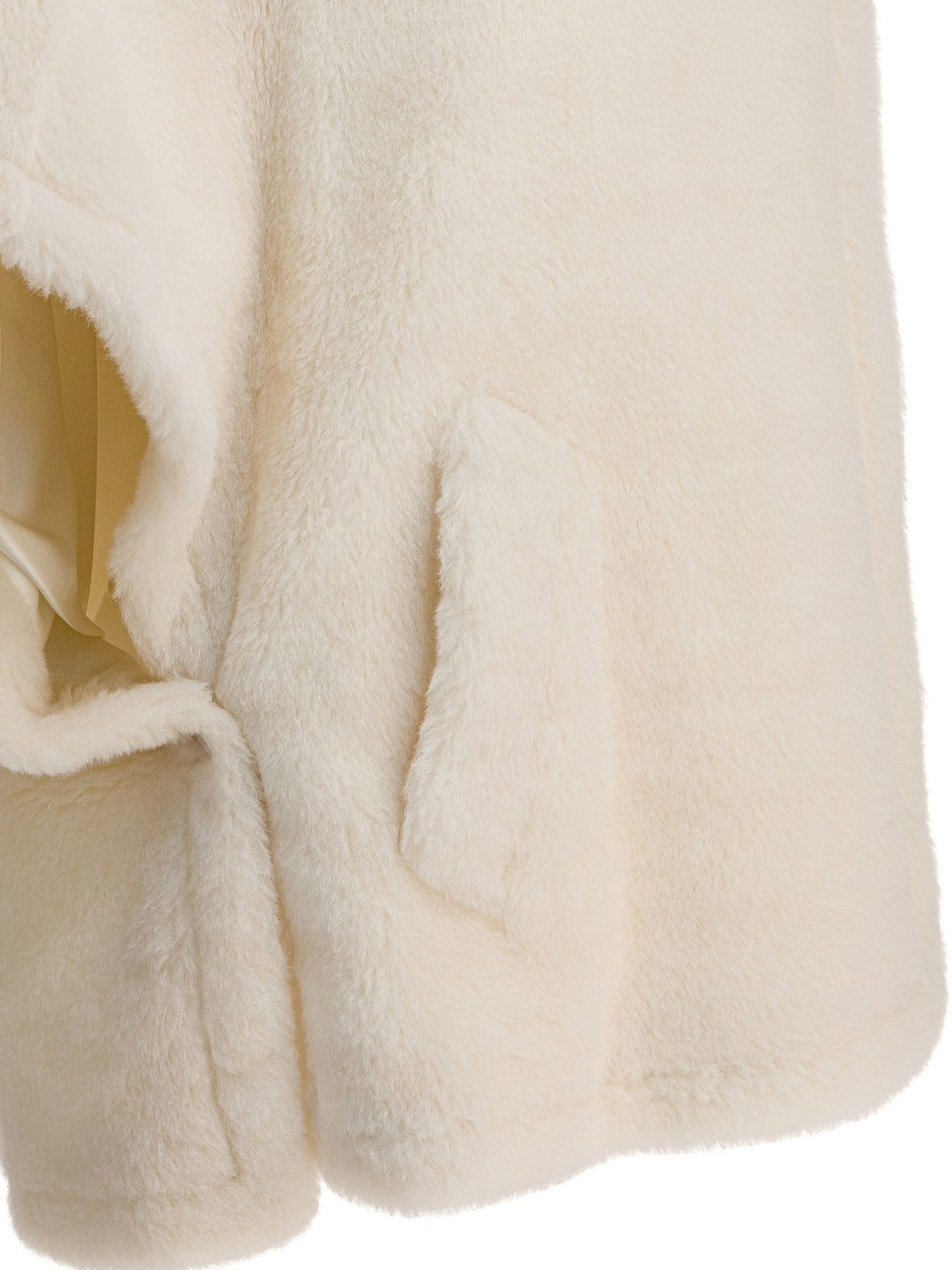 Max Mara Alpaca And Wool Cape Jackets and Coats - White | 1af3f13566365c87ba65835c69f64907aa41cdcb