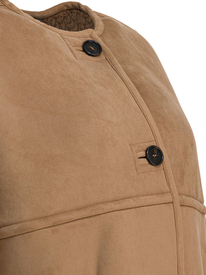 Max Mara Cape In Camel Jackets and Coats - Brown | bd92188f519c2f1d45f67652e7a8e65699391dfc