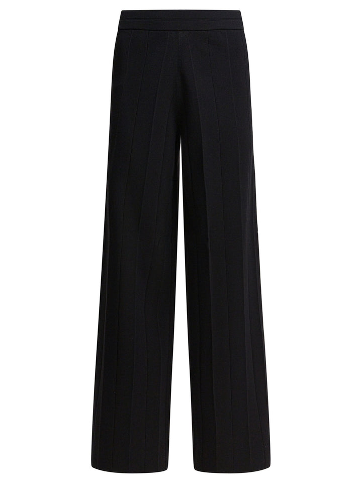 Max Mara Pure  Trousers - Black | 831651cf633de67359fc5c92b2daa2a56ed2d703