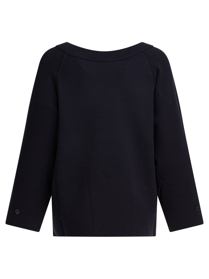 Max Mara Pure Viscose And Wool Over Sweater Knitwear - Blue | 82a0a705c95f1c3c6e0a6b8feaa4b2e9a93fb2fd