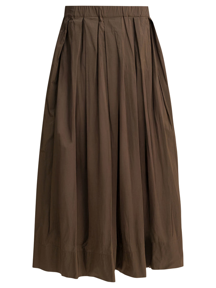 Max Mara S Long Flared Skirt Skirts - Brown | c52f6f150f99a5b3b372492f4e1daf5165c23abc