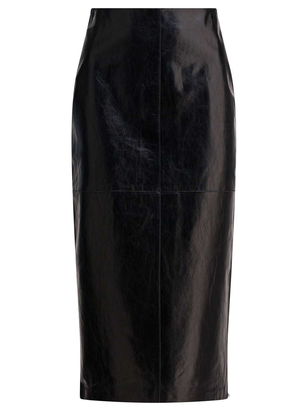 Max Mara Sportmax Leather Midi Skirt Skirts - Black | bc0a00c4e928fcd85c0b939771b33d6efd300ea3