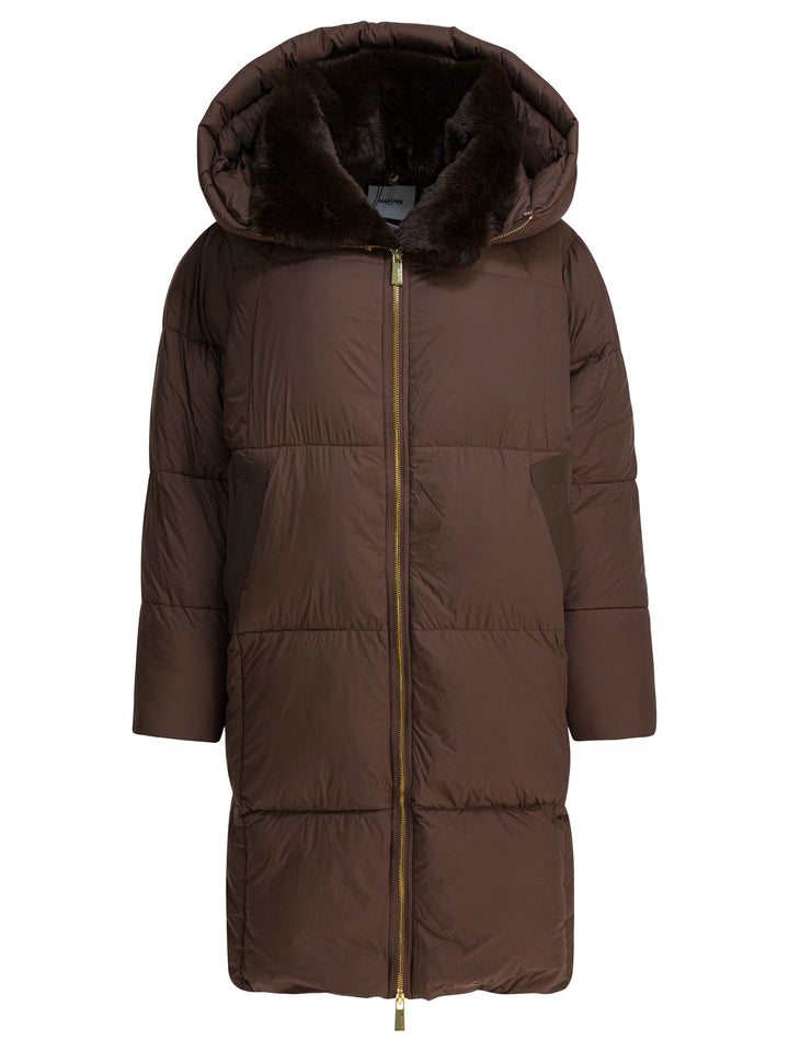 Max&Moi Long Down Jacket With Over Hood Jackets and Coats - Brown | 3c0941f05248fccdeeb997d69372daa1ca156917