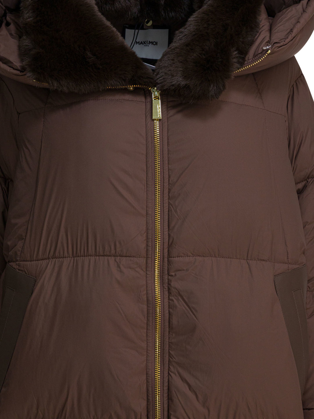 Max&Moi Long Down Jacket With Over Hood Jackets and Coats - Brown | dbf96c175d34494b2adb8be143fa3c4d21915005