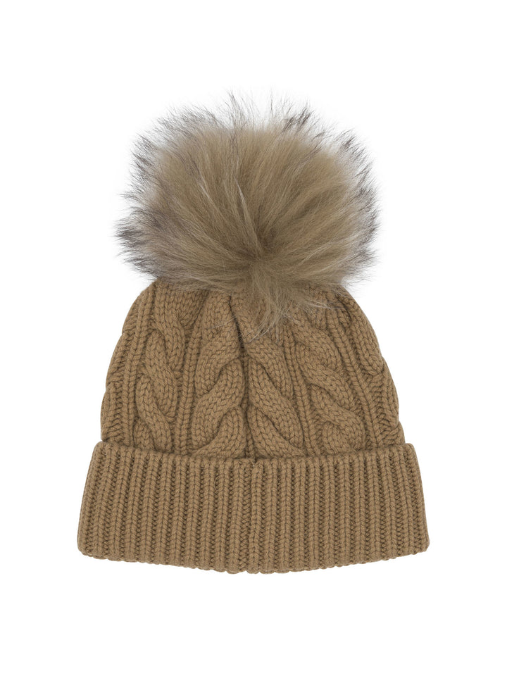 Moncler Grenoble Wool Blend Beanie Hats - Beige | 1964ff813a9e53bc596930f557ef829507287660