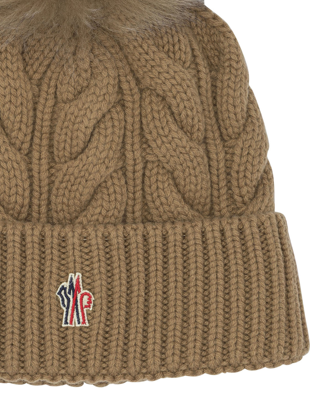 Moncler Grenoble Wool Blend Beanie Hats - Beige | 4c8a5cc07ac9afc98bd14678d7cb4742d2aa1cba