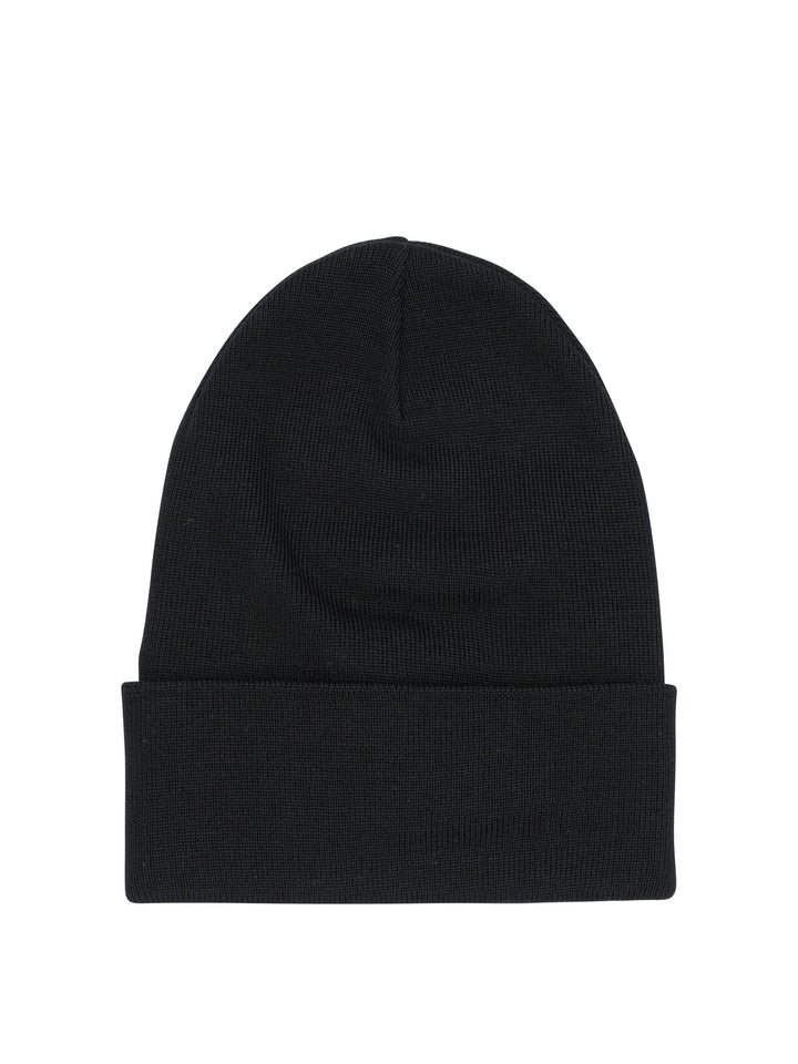 Moncler Grenoble Wool Beanie Hats - Black | a6ac0d494c4b7a3eb0ce4f076e97b22111d5c689