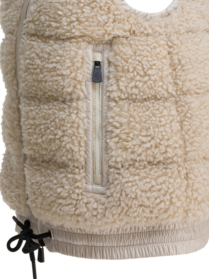 Moncler Grenoble Teddy Jackets and Coats - Beige | 473e73a526559453635322817e53df1f544fa8e8