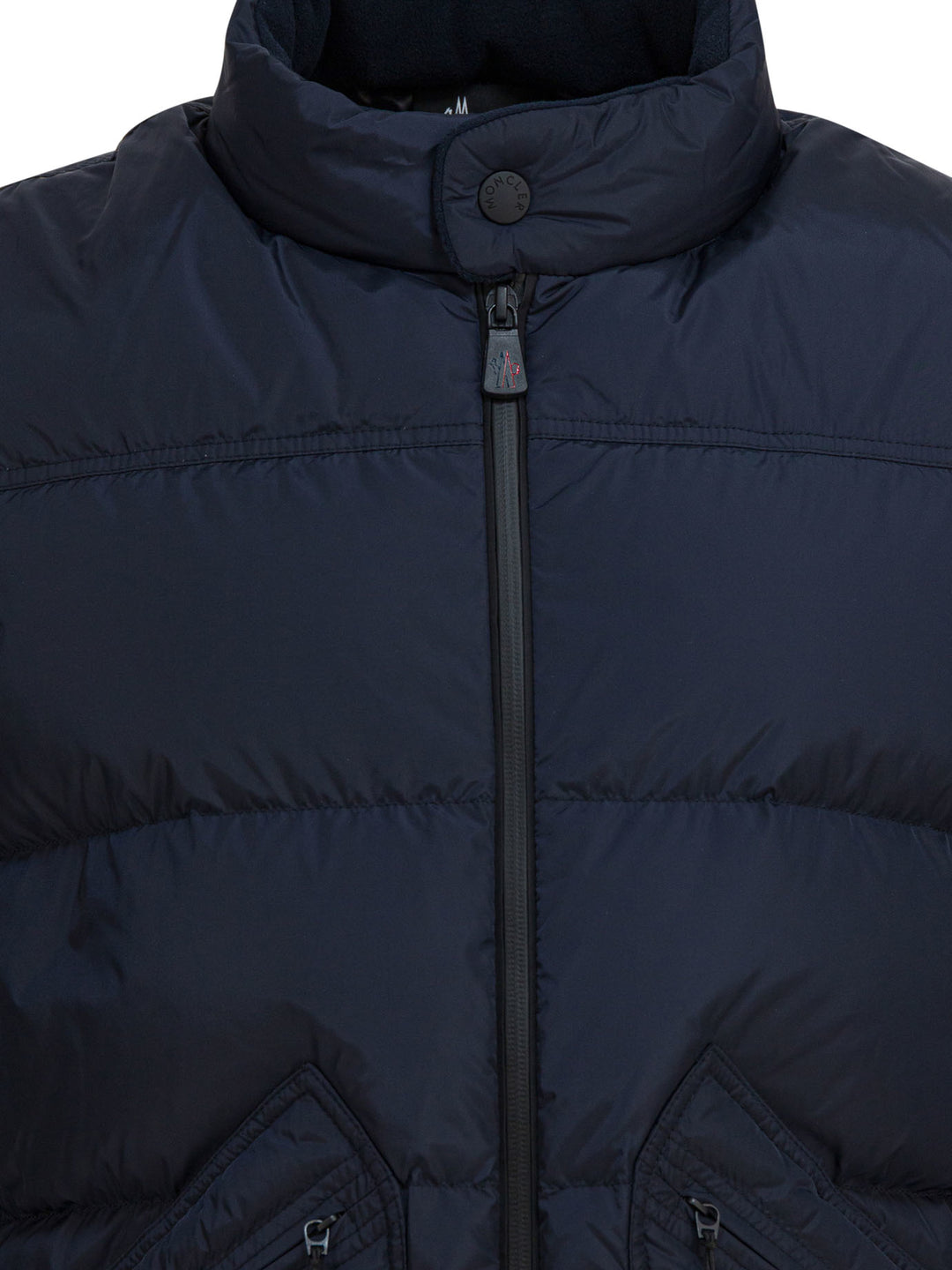 Moncler Grenoble Lightweight Down Jacket With Logo Jackets and Coats - Blue | b5a2b31f88b0e845d96f3086429a6643aefe0fde