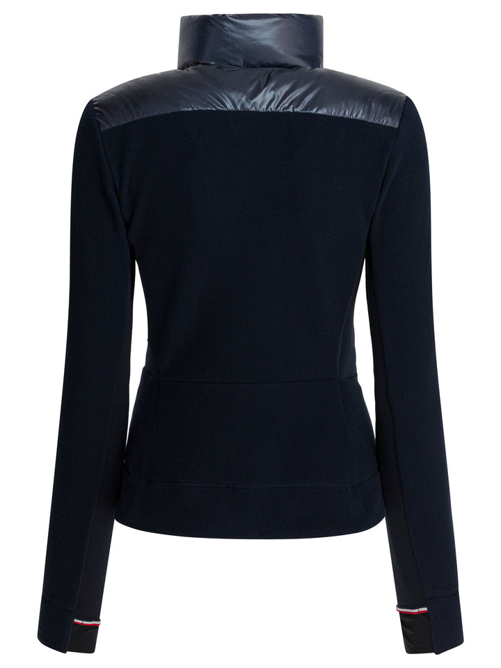 Moncler Grenoble Fleece Zipper Hoodie Sweatshirts - Blue | ffa3846b2bdf2a645ea49a21f6dc8dd8da0a13ea