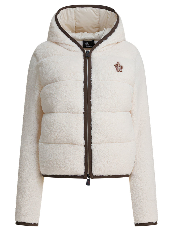Moncler Grenoble Zipper Hoodie Sweatshirts - White | 9c2a6fb54d81cf6d8c13159ca3131debea3de592