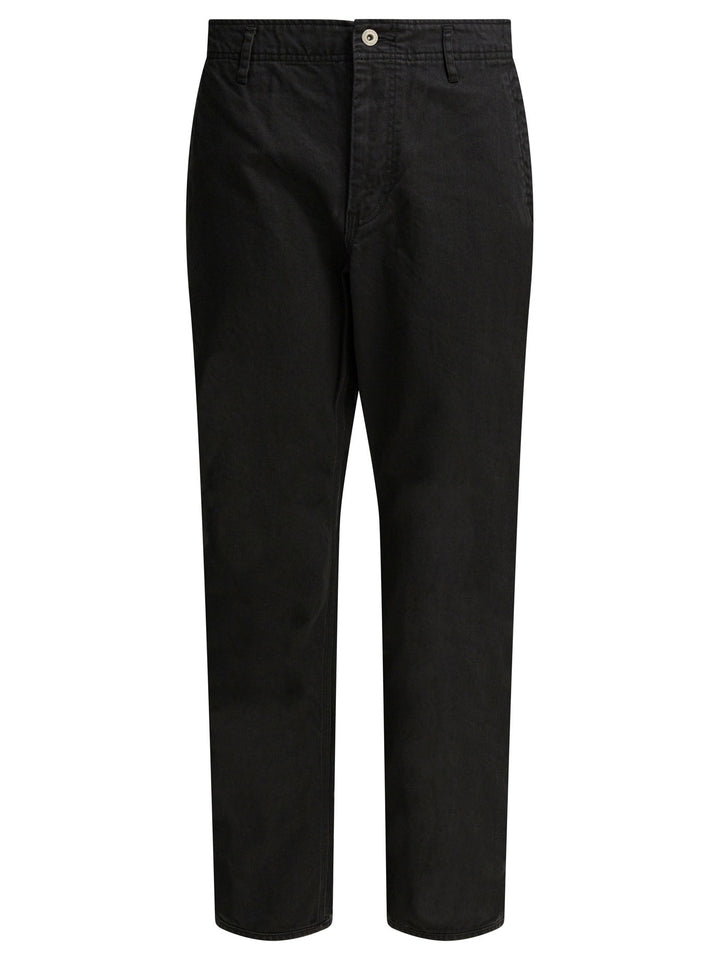 Nonnative Cotton Work Pants Trousers - Black | da18226e6445da57052803948cbe441f67406721