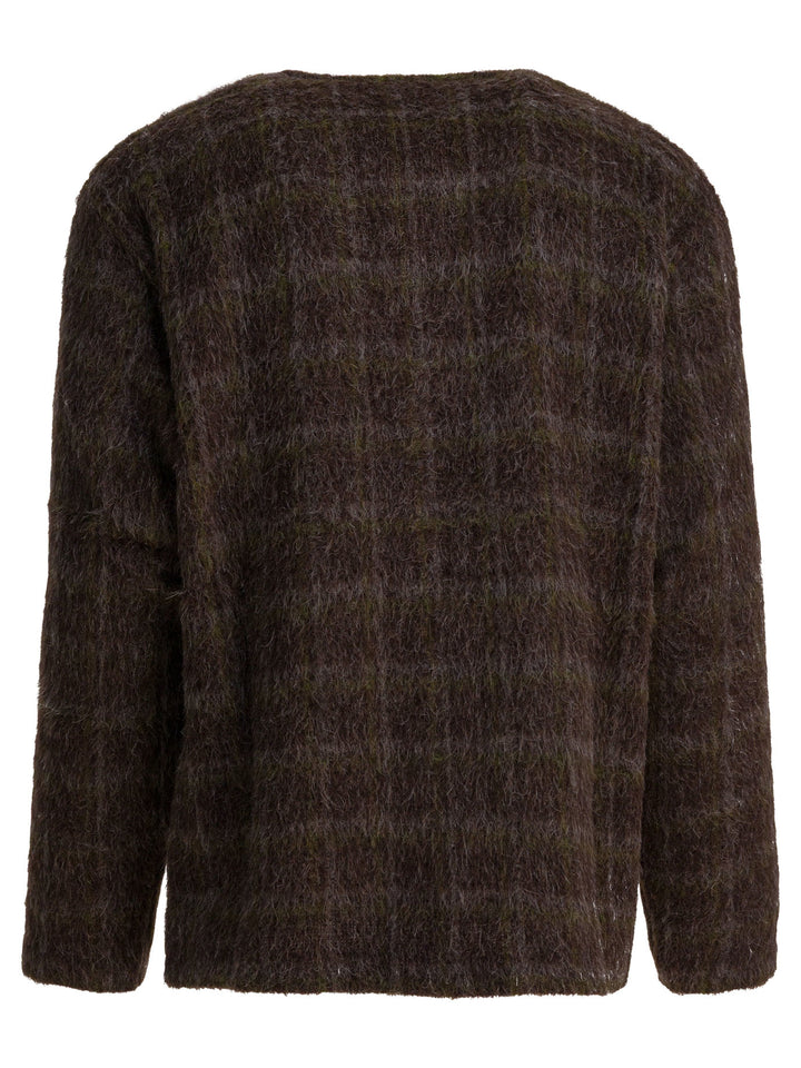 Our Legacy Dorf Check Knitwear - Brown | e1eba244deeca0607001c2303363cb1747c4592d