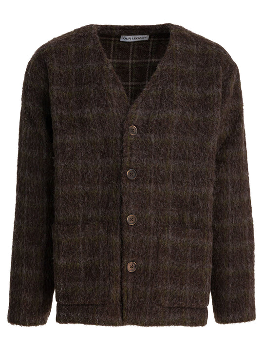 Dorf Check Knitwear Brown
