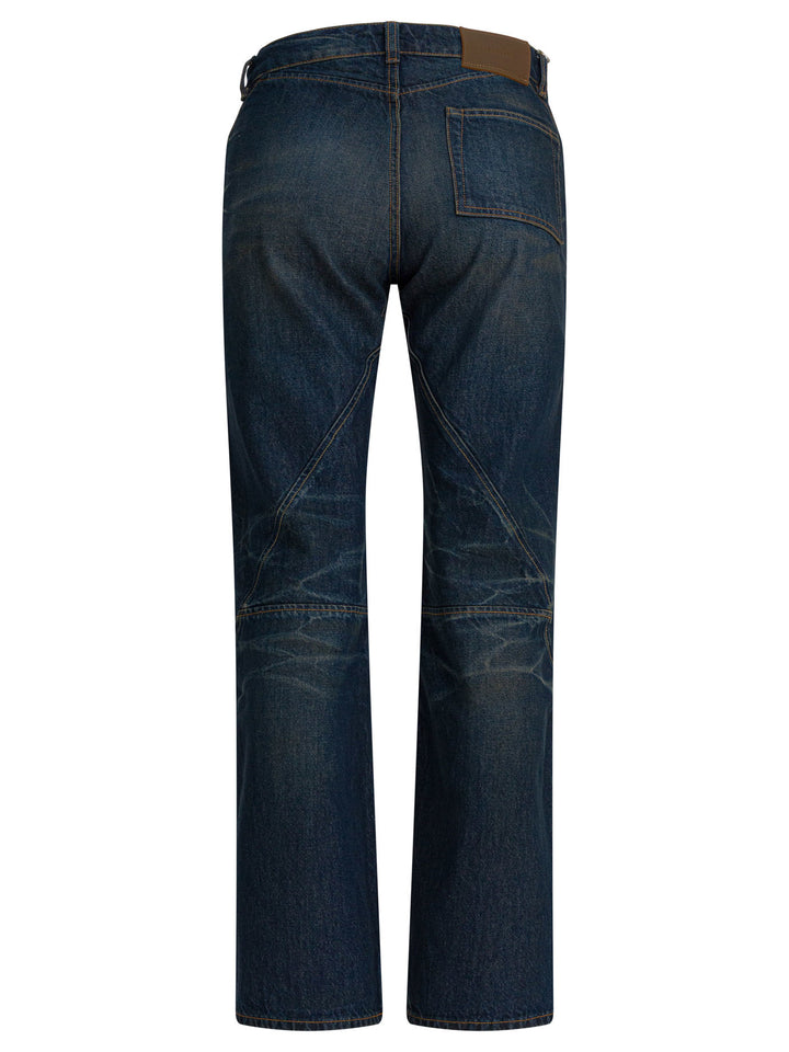 Our Legacy Moto Cut Jeans - Blue | 7e3083bdd2450960e8a8ccc9c21b1ebae503e012