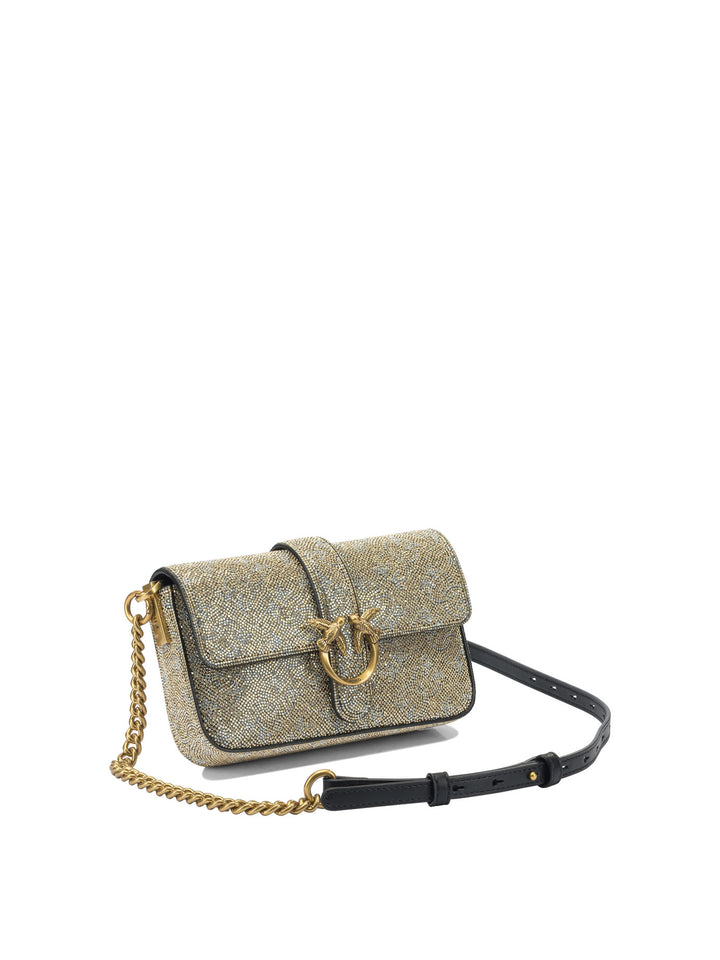 Pinko  Crossbody Bags - Gold | 801ac4159c4db7ee02f86a9ffa33eb6da55f97b5
